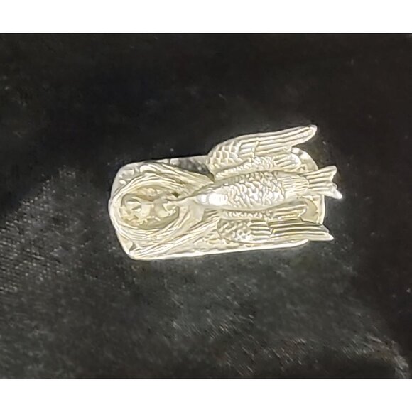 Vintage Cuteri Pewter Bird on Nest with Babies - Picture 5 of 9